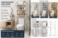Organizador Premium para Baño de 3 Niveles – Más Espacio, Más Orden